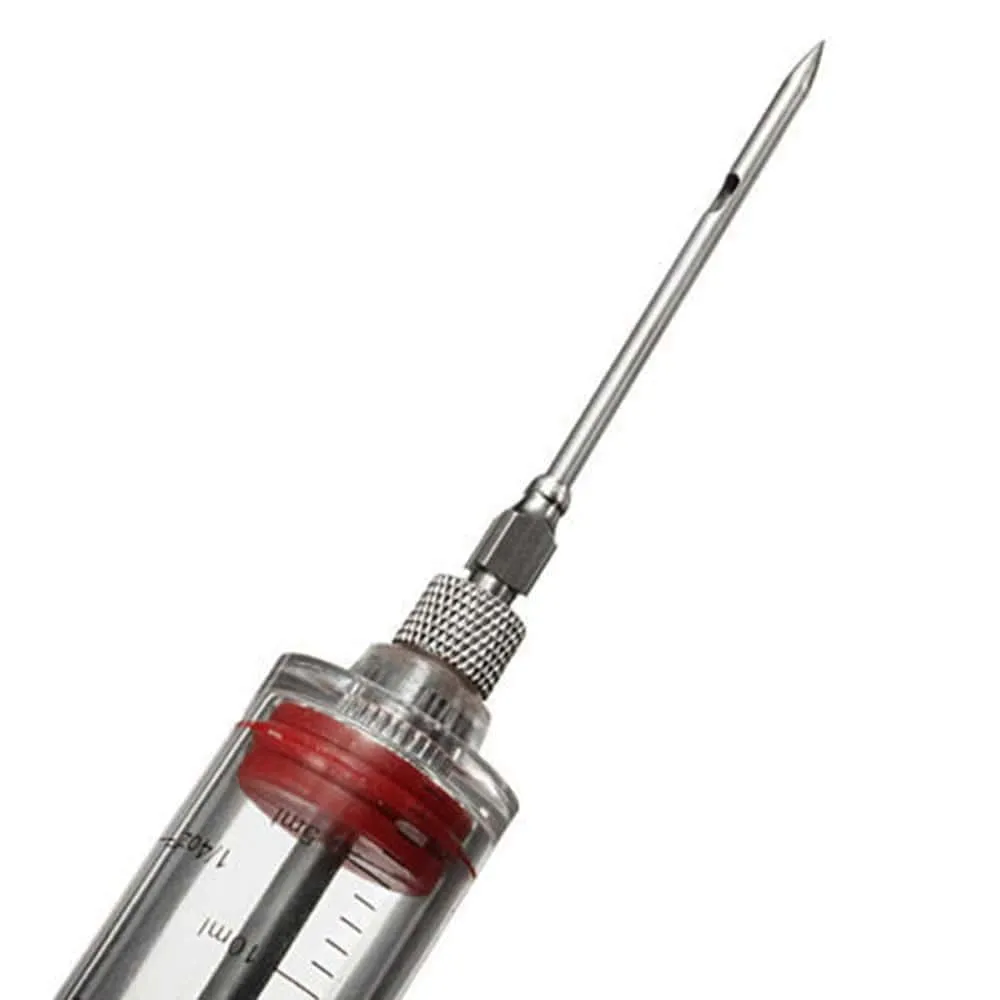 BBQ Meat Flavor Injector Kithen Sauce Marinade Syringe