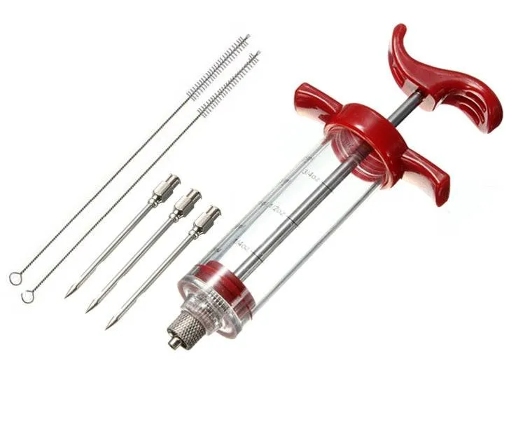 BBQ Meat Flavor Injector Kithen Sauce Marinade Syringe