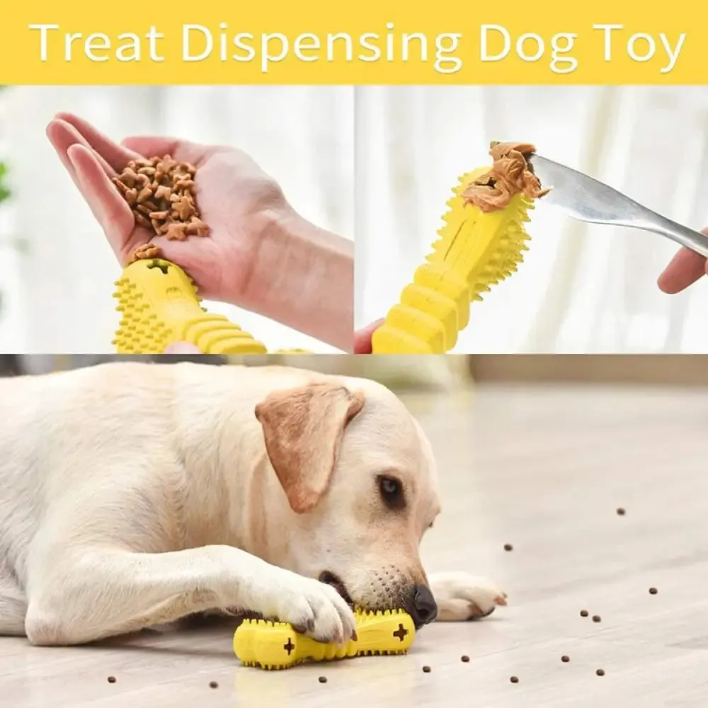 Bite Resistant Safe Food Dispensing Rubber Dog Chew Toys for Small Medium Large Dogs