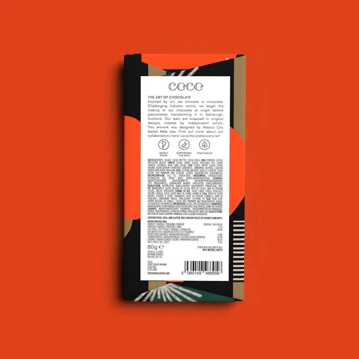 Gingerbread Milk Chocolate Bar (80g)
