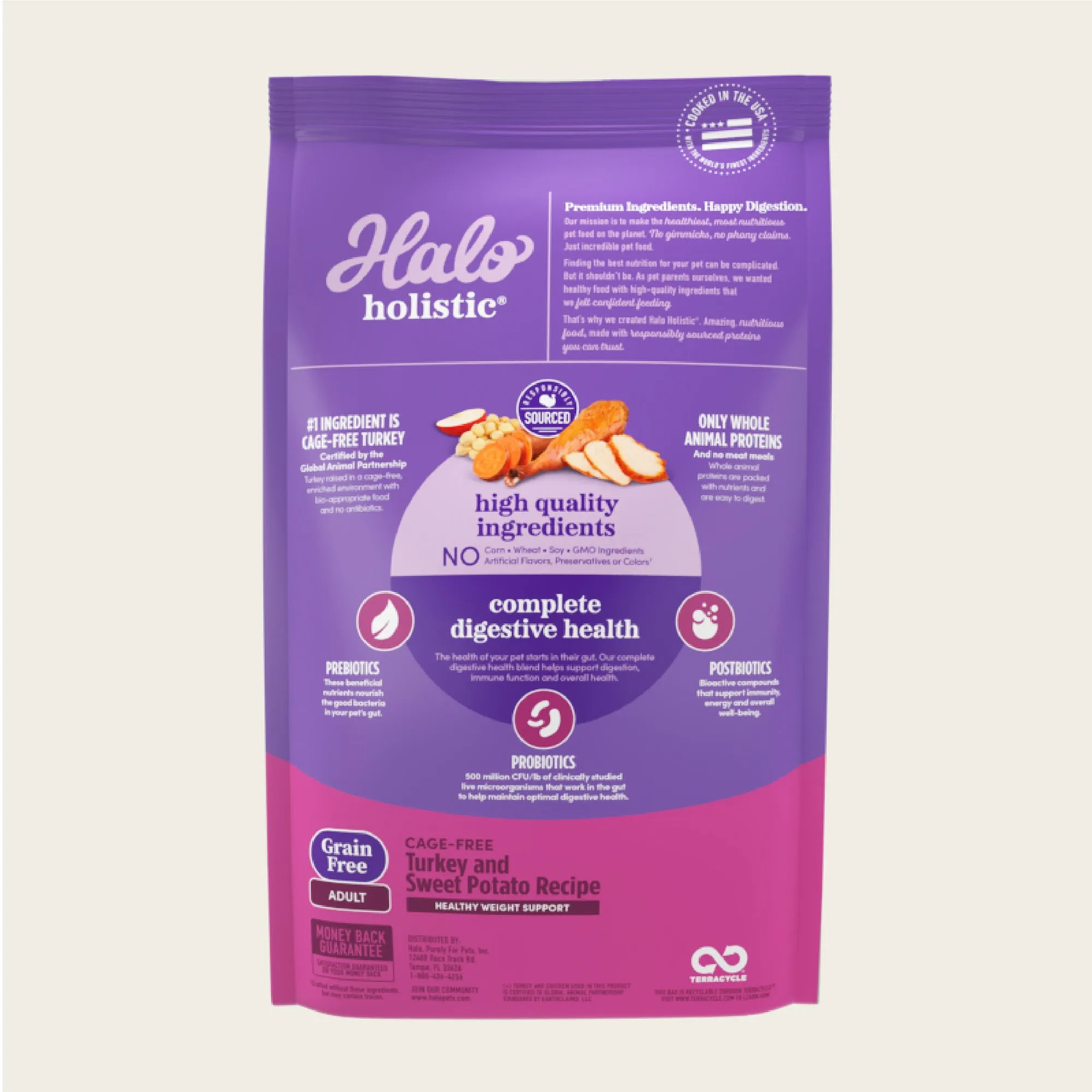 Holistic Healthy Weight Support Grain Free Cage-Free Turkey & Sweet Potato Recipe Adult Dry Dog Food