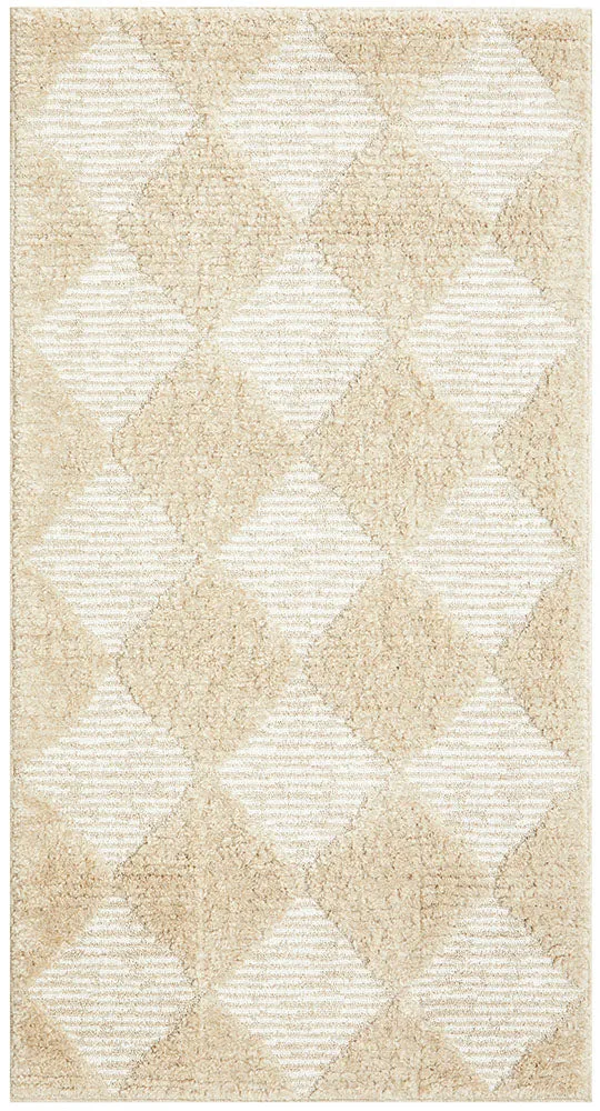 Marigold Aylin Diamond Beige Rug - Luxe & Elegant