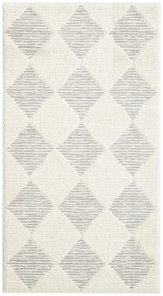 Marigold Aylin Diamond Ivory Rug - Neutral Modern Style