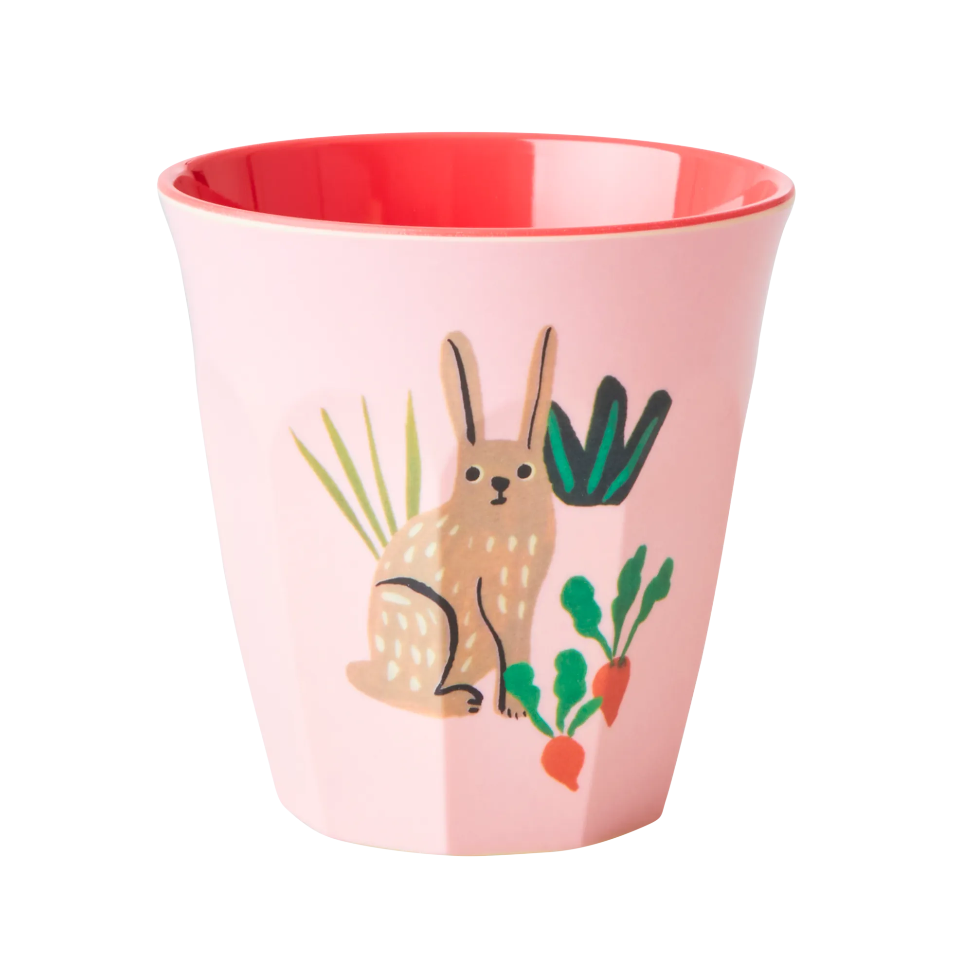 Melamine Kids Cups in Pink Farm Prints - Medium - 6 pcs. in Gift Box