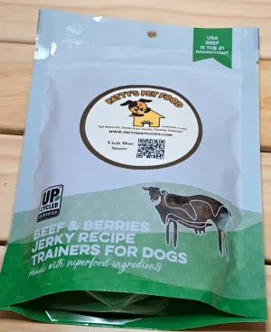 Pooch Perfect Dog Jerky Treats- Beef and Berries