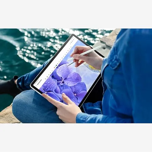 SAMSUNG Galaxy Tab S9 FE  Plus 12.4 128GB Android Tablet, Long Battery Life, Powerful Processor, S Pen, 8MP Camera, Lightweight Durable Design, Expandable Storage, US Version, 2023, Lavender