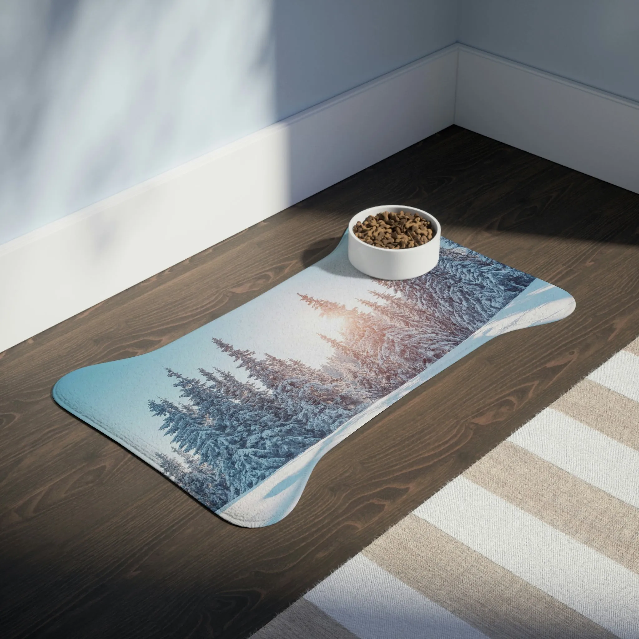 Snowscape - Pet Feeding Mats