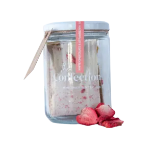 White Chocolate & Strawberries Toffee - 200g Jar